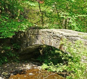 A packhorse bridge in the Luddenden Valley